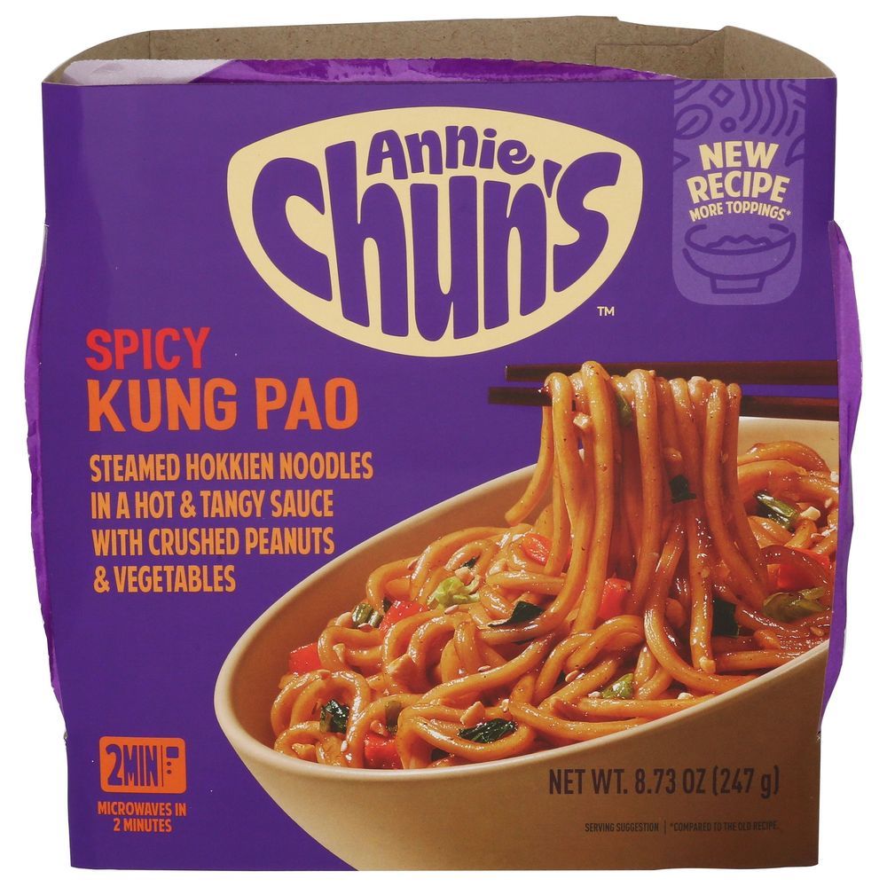 Annie Chun's Spicy Kung Pao Noodle Bowl With Vegetables, 8.73 Ounce -- 6 Per Case