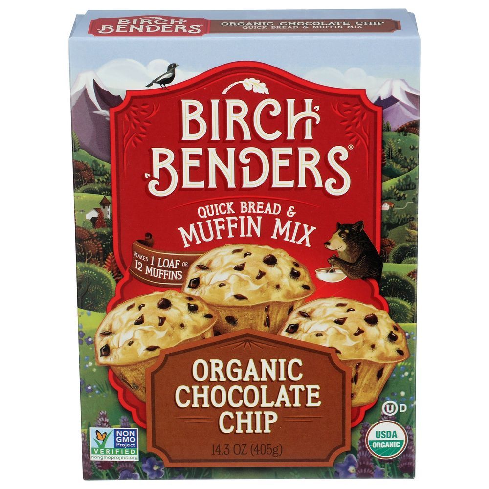 Birch Benders Organic Chocoloate Chip Quick Bread And Muffin Mix, 14.3 Ounce -- 6 Per Case