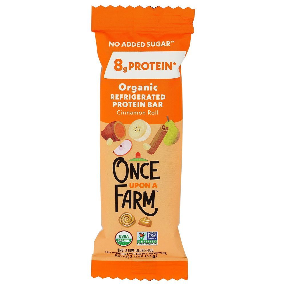 Once Upon A Farm Organic Cinnamon Roll Protein Bar, 1.6 Ounce -- 16 Per Case