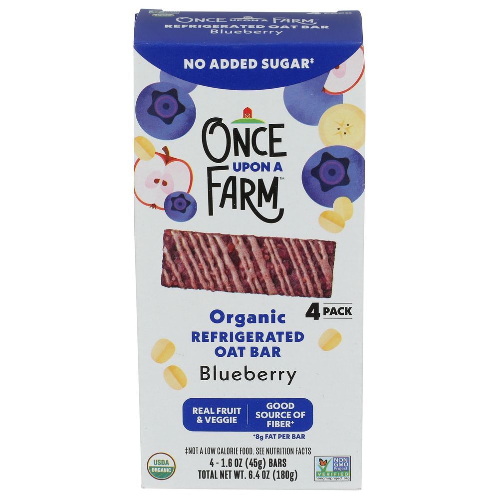Once Upon A Farm Organic Blueberry Oat Bar, 1.6 Ounce -- 24 Per Case