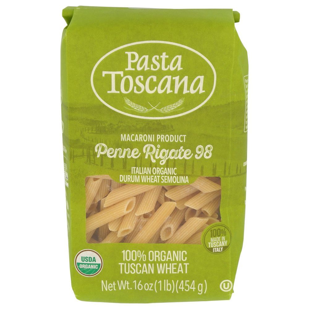 Pasta Toscana Organic Penne Rigate Pasta, 1.001 Pound -- 12 Per Case