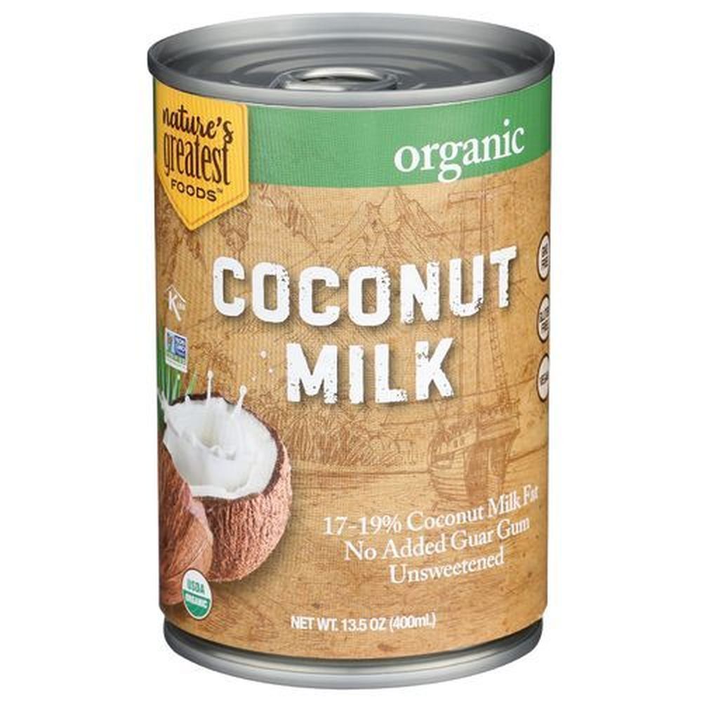 Natures Greatest Coconut Milk, 13.5 Fluid Ounce -- 12 Per Case