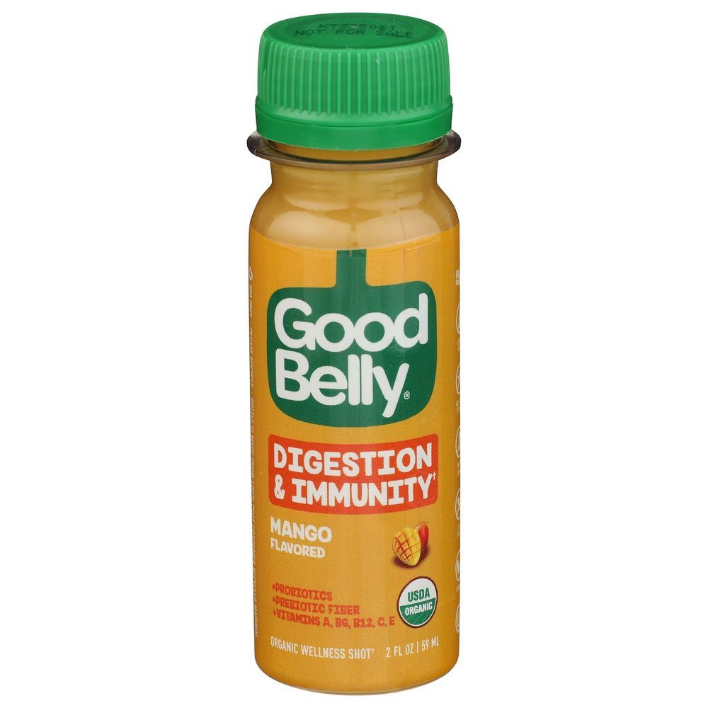Good Belly Organic Digestion And Immunity Mango Shot, 2 Fluid Ounce -- 24 Per Case