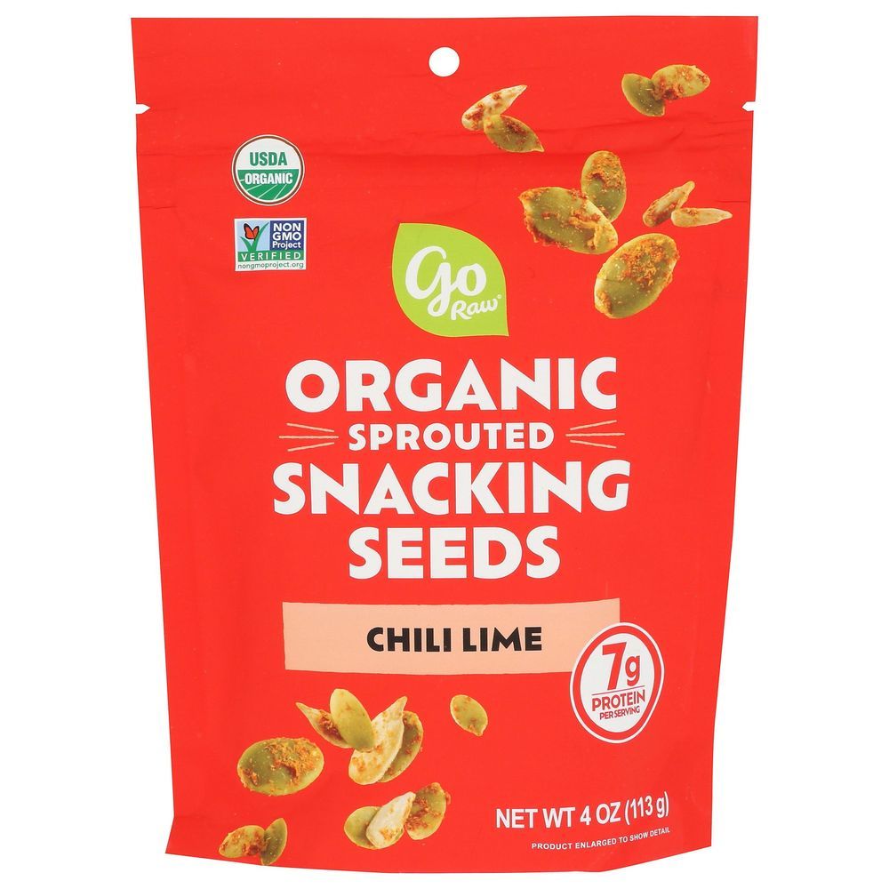 Go Raw Organic Chili Lime Sprouted Snacking Seeds, 4 Ounce -- 6 Per Case
