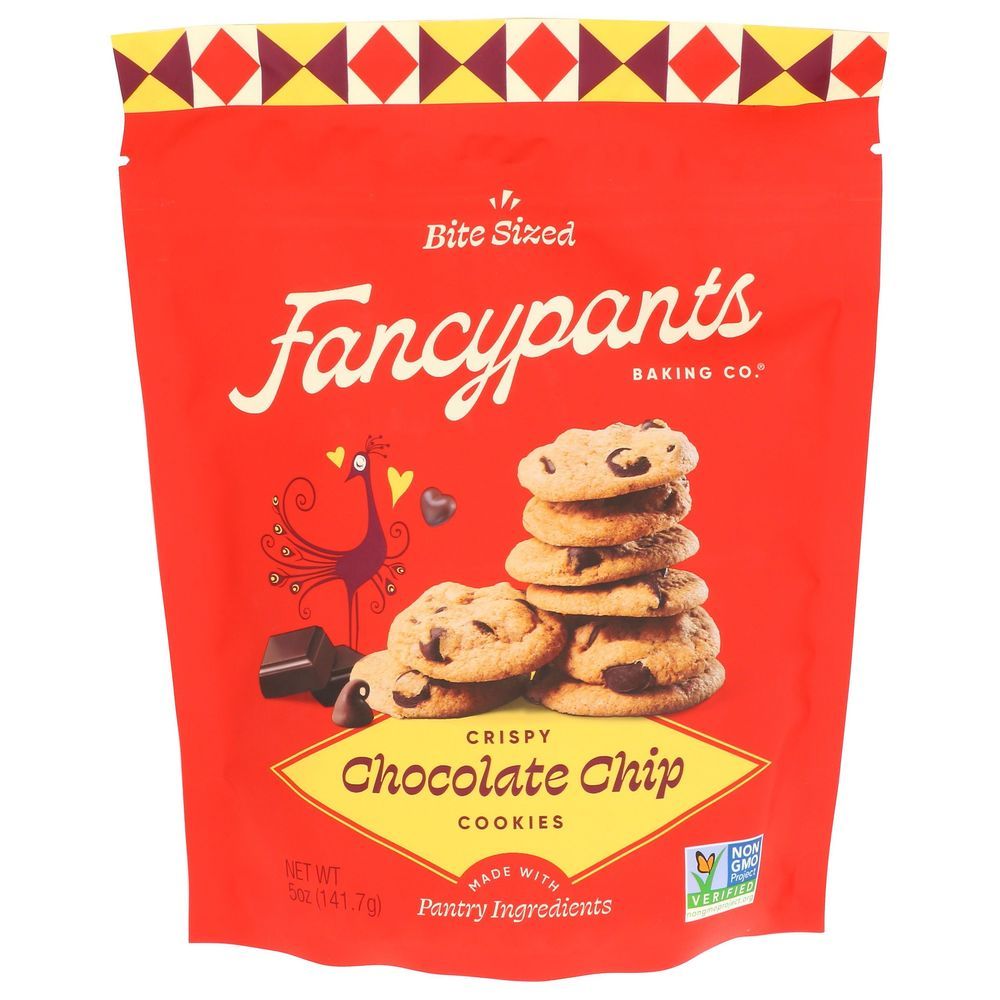Fancypants Crispy Chocolate Chip Cookies, 5 Ounce -- 6 Per Case