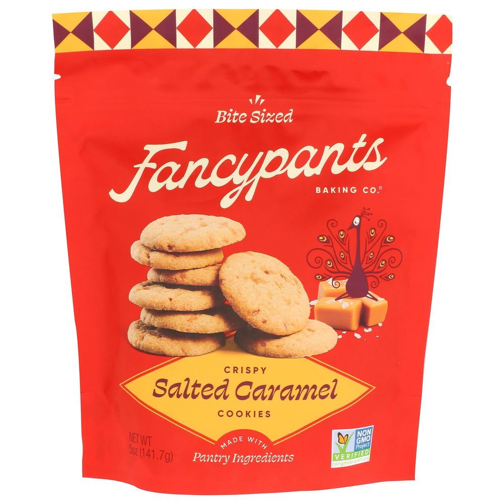 Fancypants Crispy Salted Caramel Cookies, 5 Ounce -- 6 Per Case