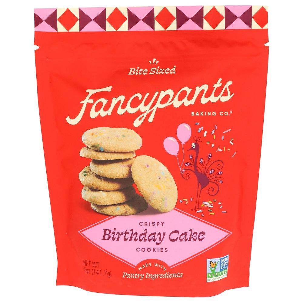 Fancypants Crispy Birthday Cake Cookies, 5 Ounce -- 6 Per Case