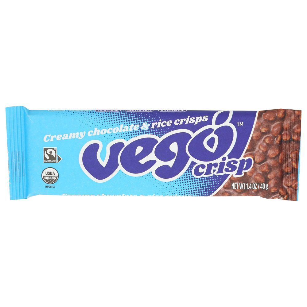 Vego Creamy Chocolate And Rice Crisps, 1.4 Ounce -- 20 Per Case