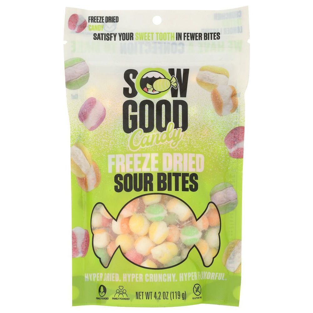 Sow Good Freeze Dried Sour Bites Candy, 4.2 Ounce -- 12 Per Case