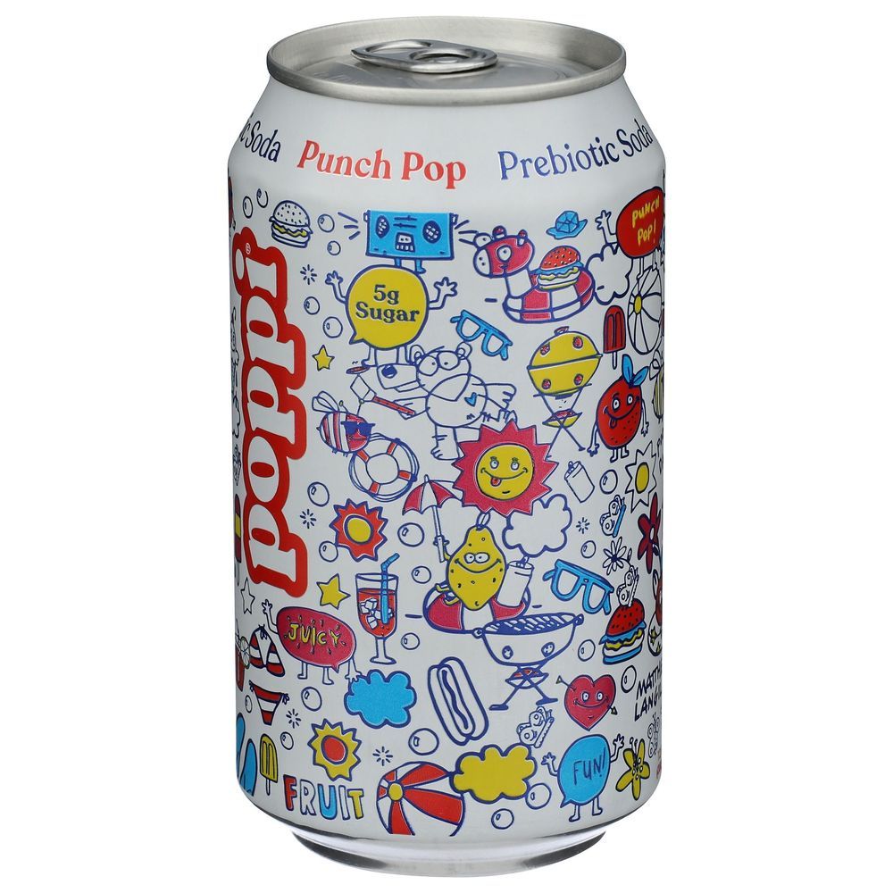 Poppi Punch Pop Prebiotic Soda, 12 Fluid Ounce -- 12 Per Case