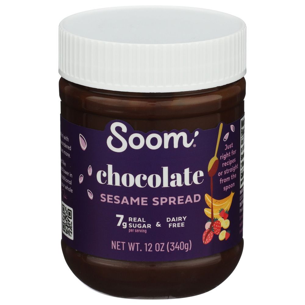 Soom Foods Chocolate Sesame Spread, 12 Ounce -- 6 Per Case