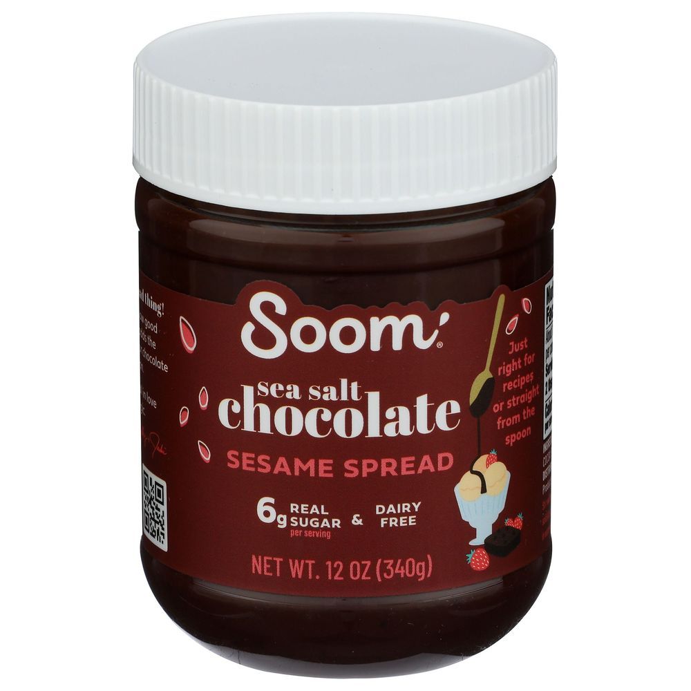 Soom Foods Dark Chocolate Tahini With Sea Salt, 12 Ounce -- 6 Per Case