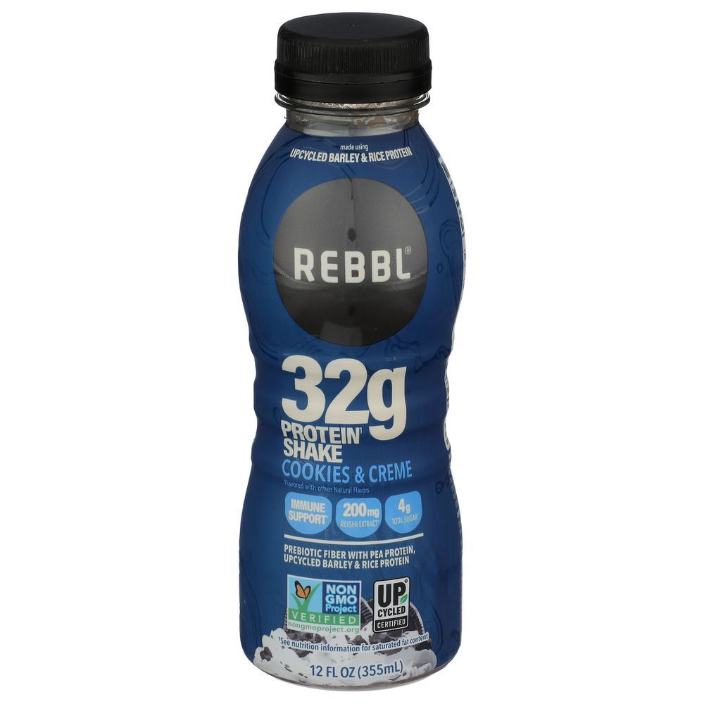 Rebbl Cookies And Creme Protein Shake, 12 Fluid Ounce -- 12 Per Case