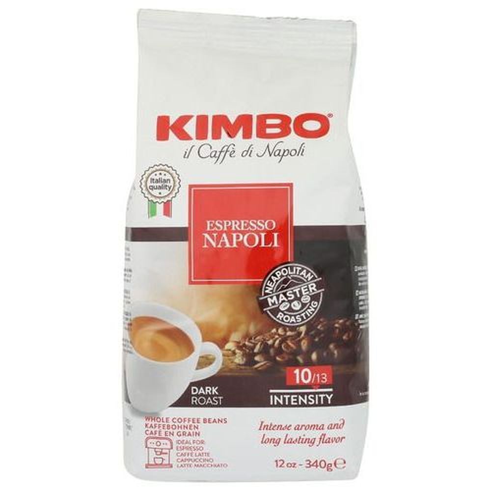 Kimbo Espresso Napoli Dark Roast Whole Bean Coffee, 12 Ounce -- 6 Per Case