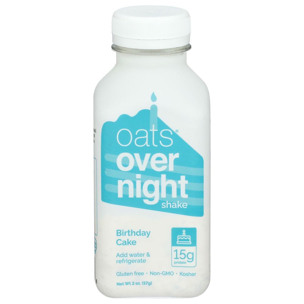 Oats Overnight Birthday Cake Shake, 2 Ounce -- 10 Per Case
