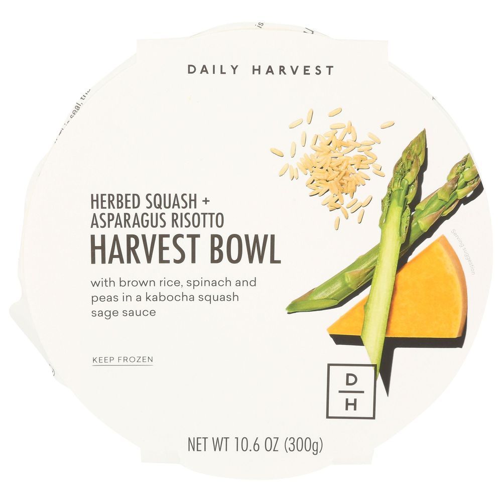 Daily Harvest Organic Herbed Squash Plus Asparagus Risotto Harvest Bowl, 10.6 Ounce -- 8 Per Case