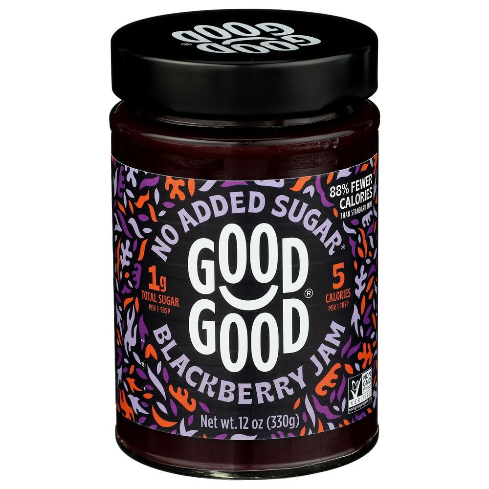 Good Good No Added Sugar Blackberry Jam, 12 Ounce -- 6 Per Case