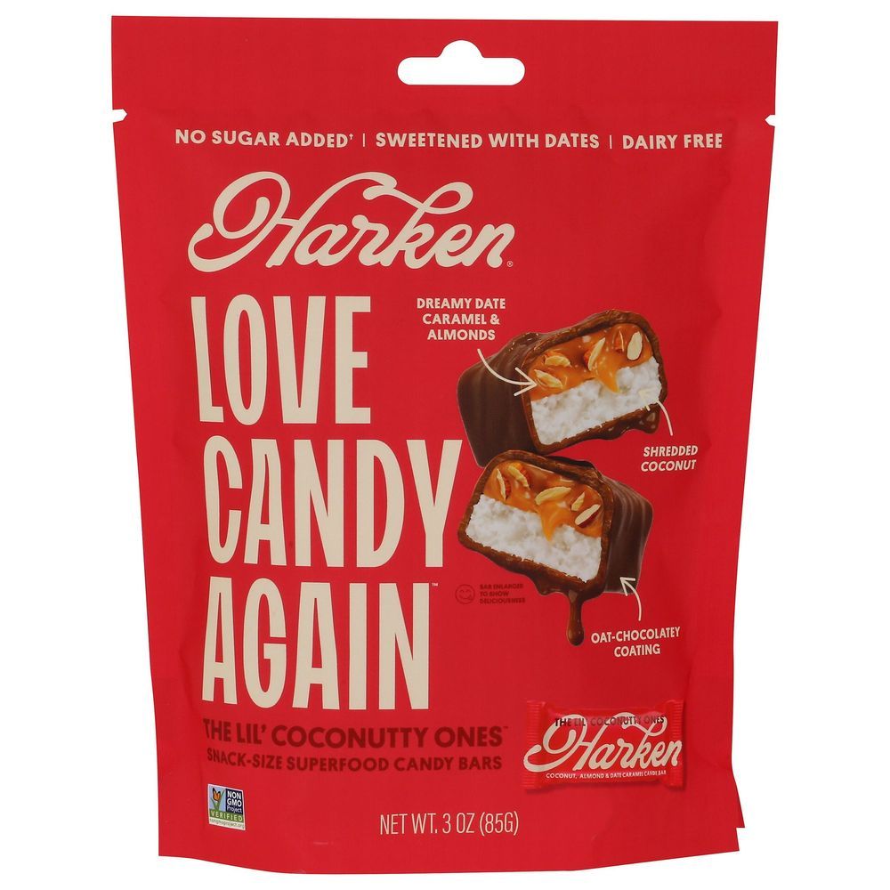 Harken Sweets The Lil' Coconutty Ones Candy Bar, 3 Ounce -- 6 Per Case