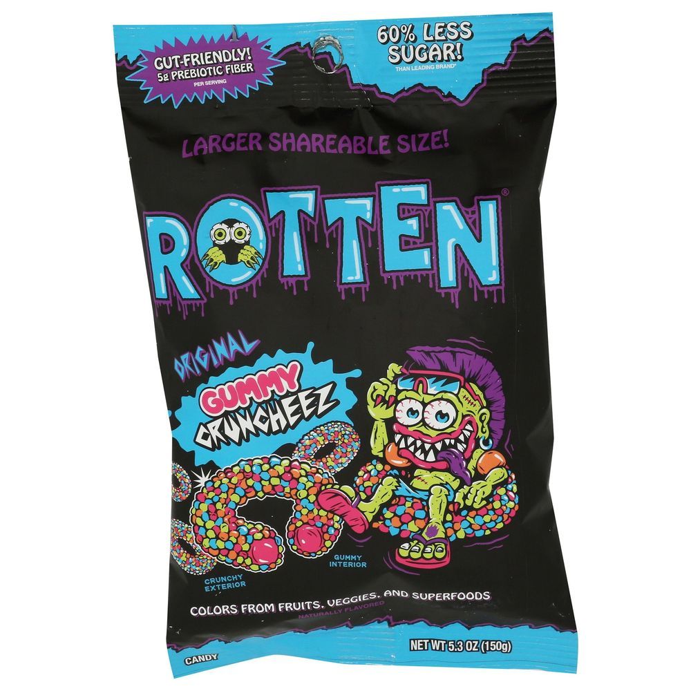 Rotten Original Gummy Cruncheez - Share Size, 5.3 Ounce -- 6 Per Case