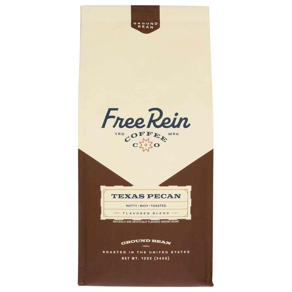 Free Rein Texas Pecan Ground Bean Coffee, 12 Ounce -- 6 Per Case
