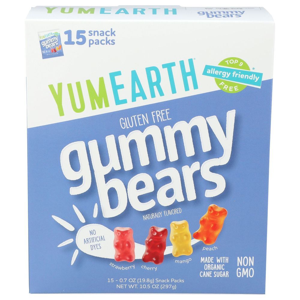 Yumearth Gummy Bears - Box, 10.5 Ounce -- 6 Per Case