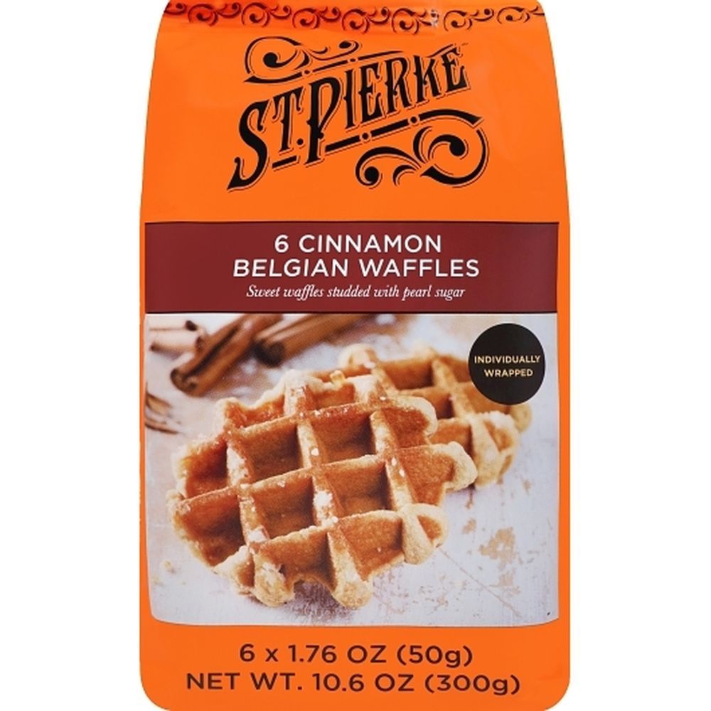 St. Pierre Six Cinnamon Brioche Waffles, 1.76 Ounce -- 54 Per Case