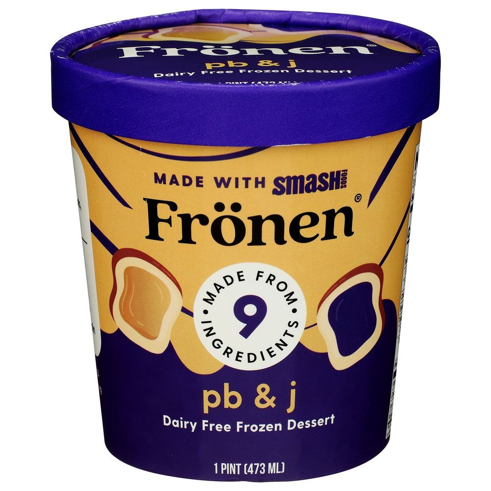 Fronen Peanut Butter N Jelly Dairy Free Dessert, 16 Fluid Ounce -- 8 Per Case
