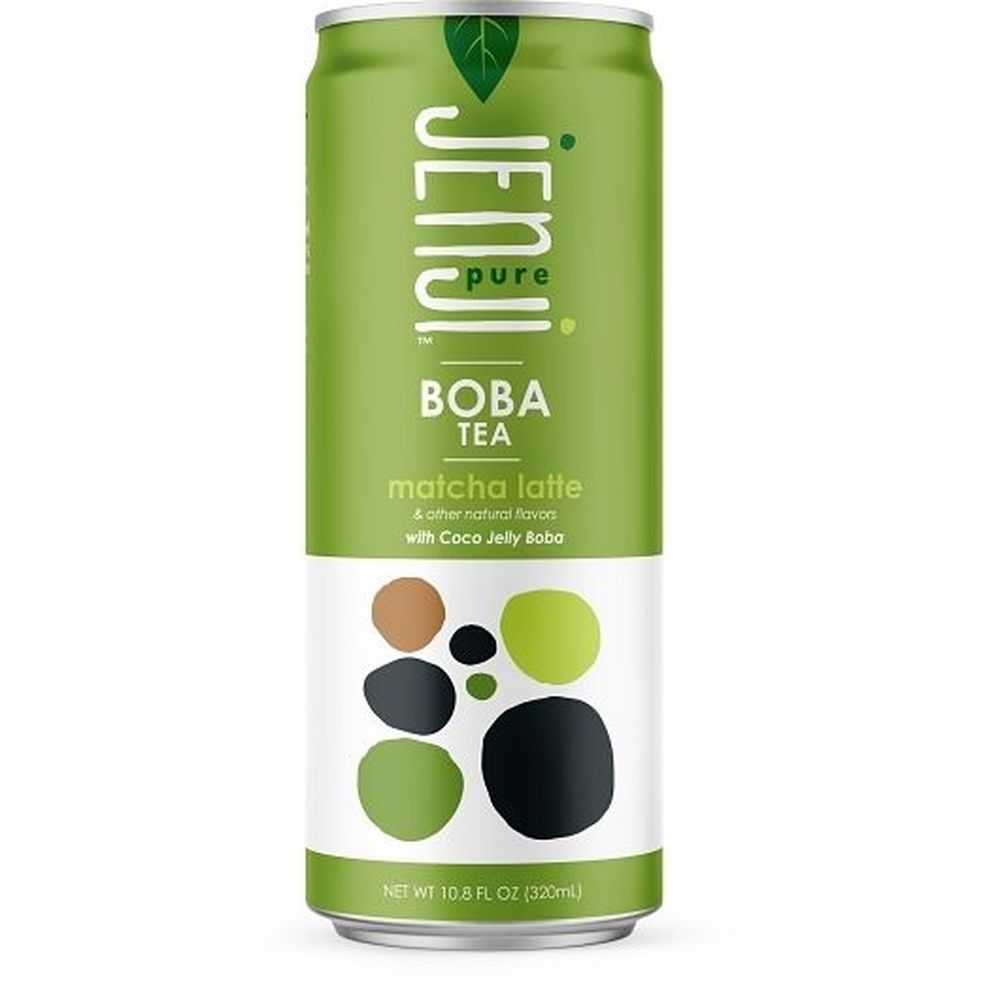 Jenji Pure Boba Tea Matcha Latte With Coco Jelly Boba, 10.8 Fluid Ounce -- 12 Per Case