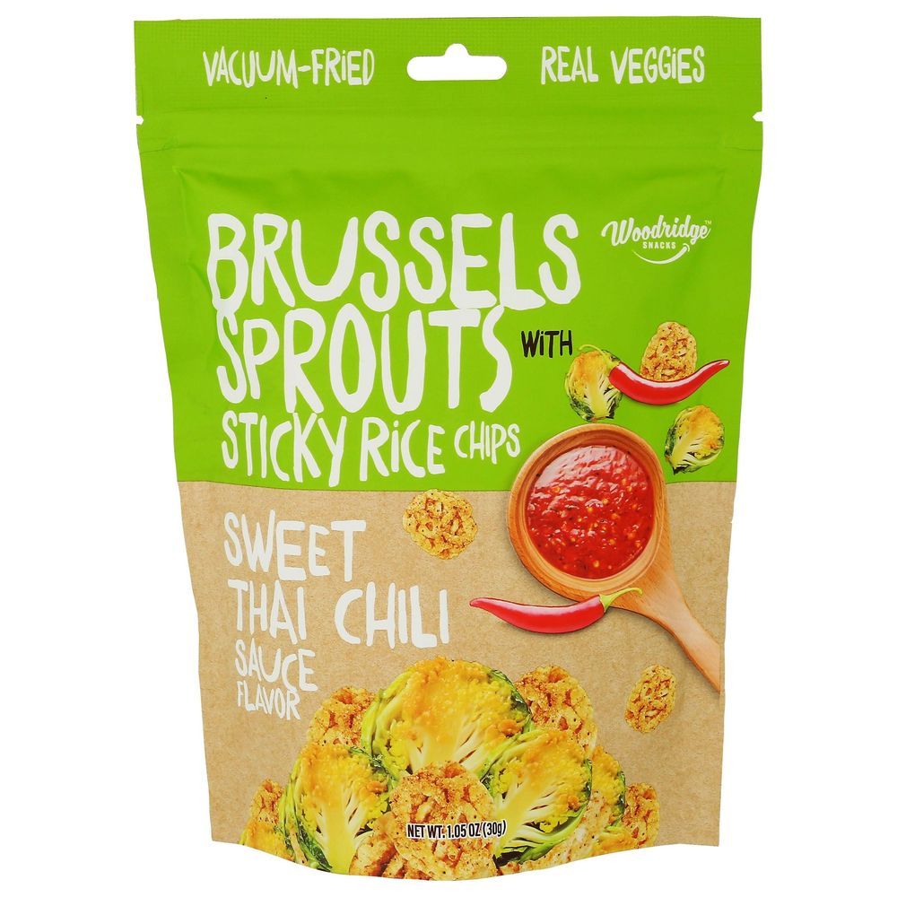 Woodridge Brussels Sprout Rice Chips, 1.06 Ounce -- 12 Per Case
