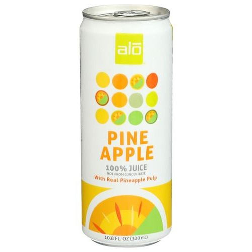 Alo Pineapple Juice With Real Pineapple Pulp, 10.8 Fluid Ounce -- 12 Per Case