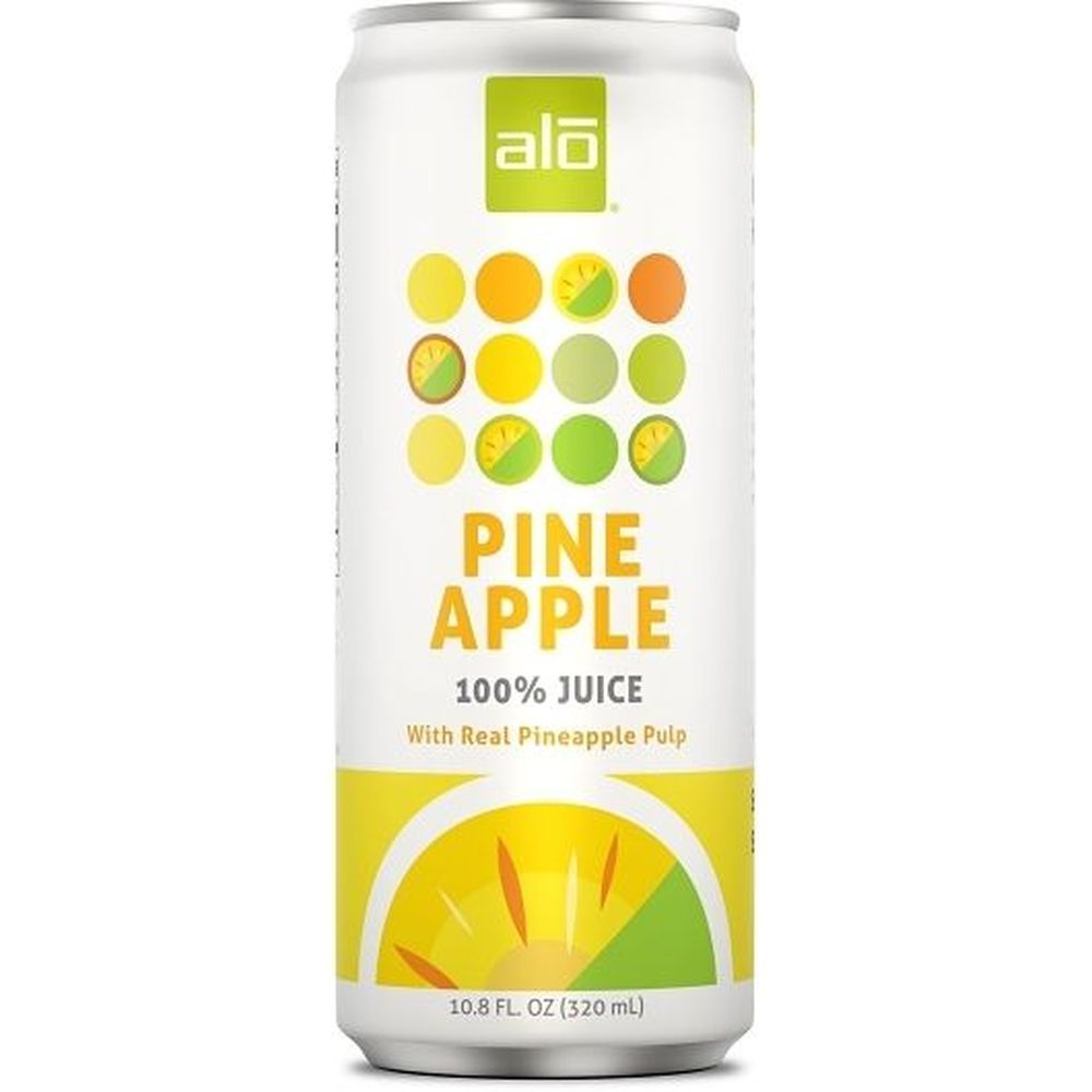 Alo Pineapple Juice With Real Pineapple Pulp, 10.8 Ounce -- 12 Per Case
