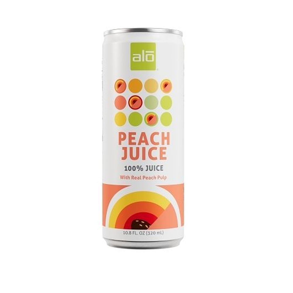 Alo Peach Juice With Real Peach Pulp, 10.8 Ounce -- 12 Per Case