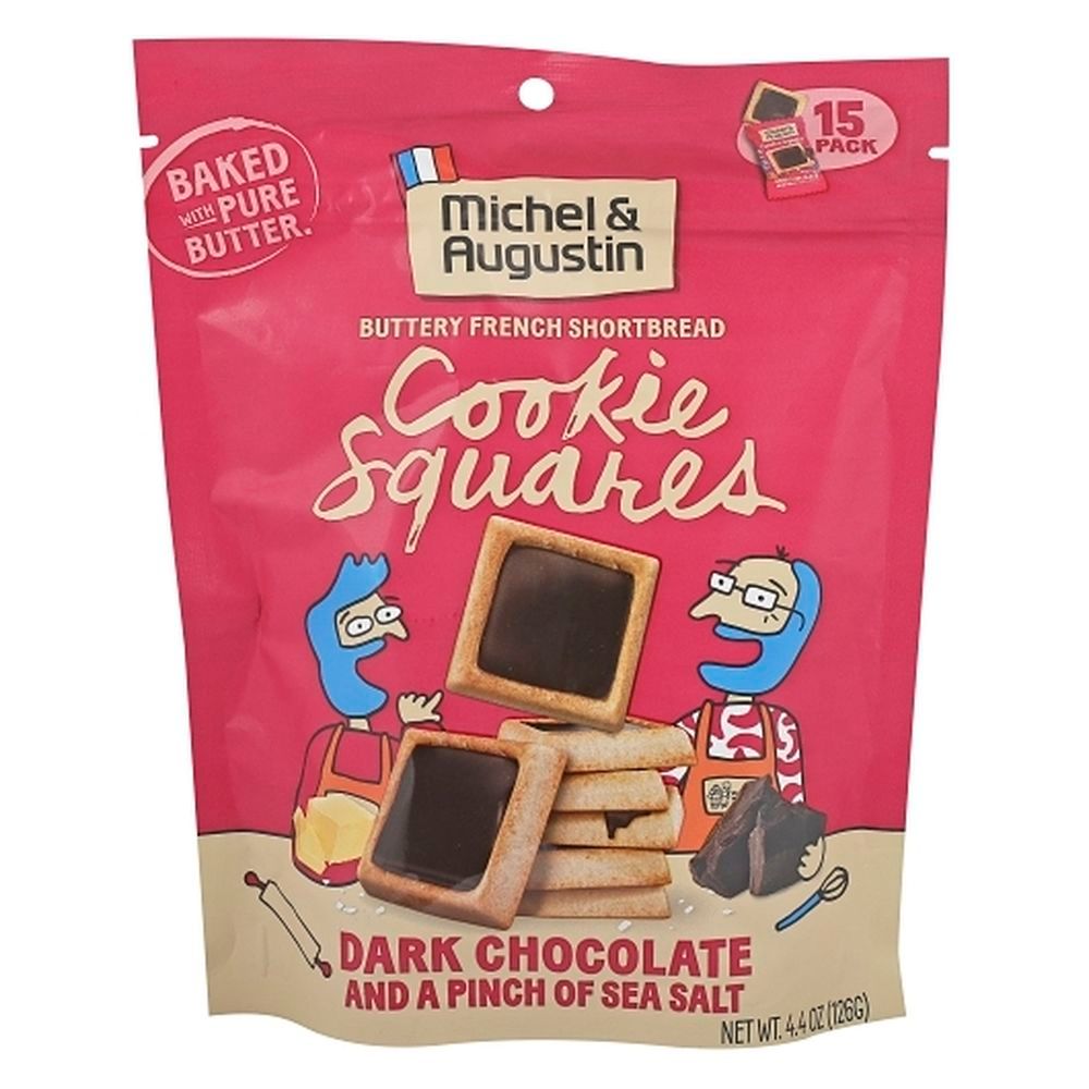 Michel And Augustin Dark Chocolate With Sea Salt Shortbread Cookie, 4.4 Ounce -- 6 Per Case