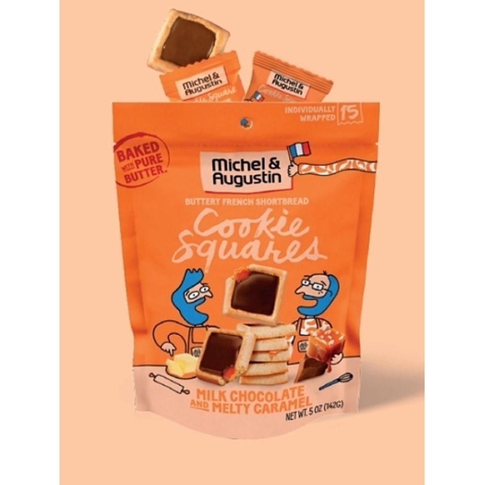 Michel And Augustin Milk Chocolate And Melty Caramel Shortbread Cookie, 5 Ounce -- 6 Per Case
