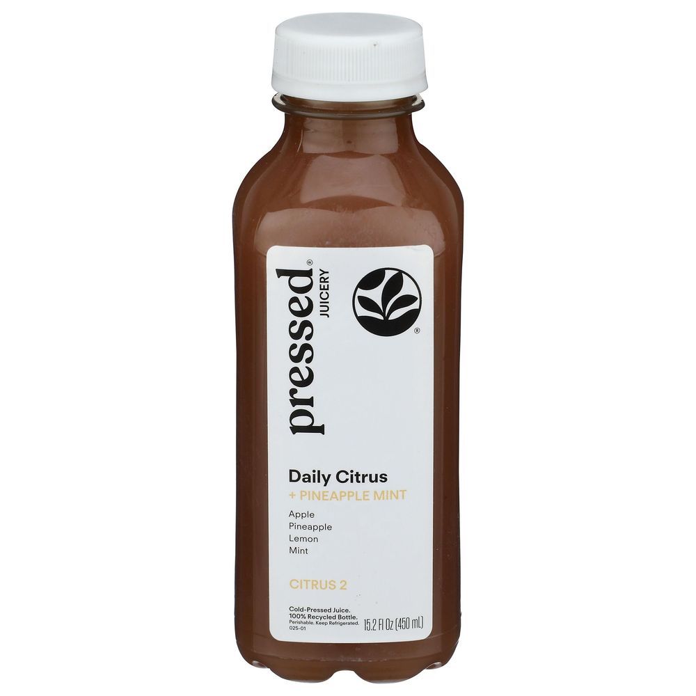 Pressed Juicery Daily Citrus Pineapple Mint Juice, 15.2 Fluid Ounce -- 6 Per Case