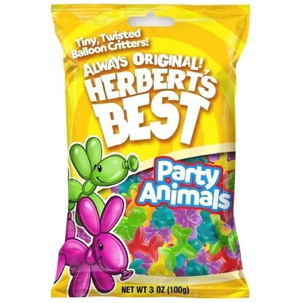 Herbert's Best Balloon-animal Carnival Gummies , 100 Gram -- 12 Per Case