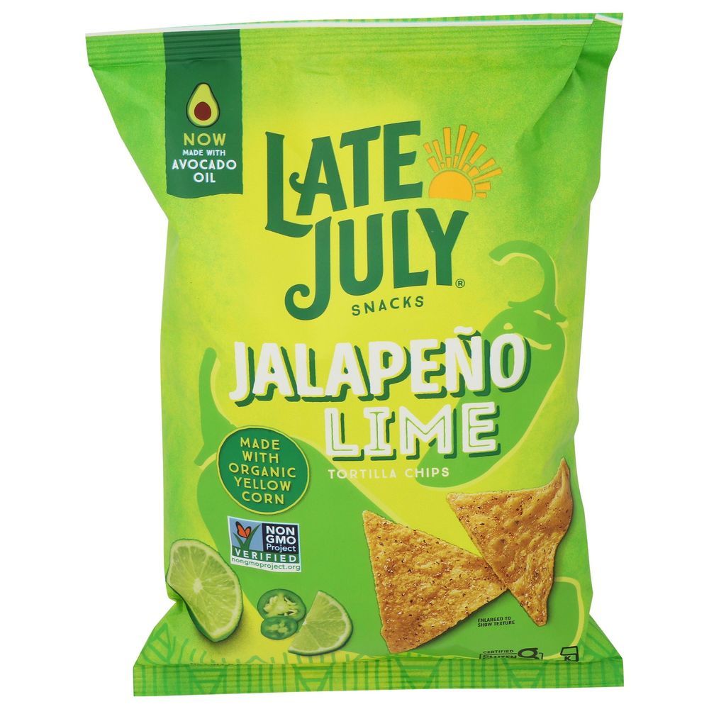 Late July Organic Jalapeno Lime Tortilla Chips, 6 Ounce -- 12 Per Case