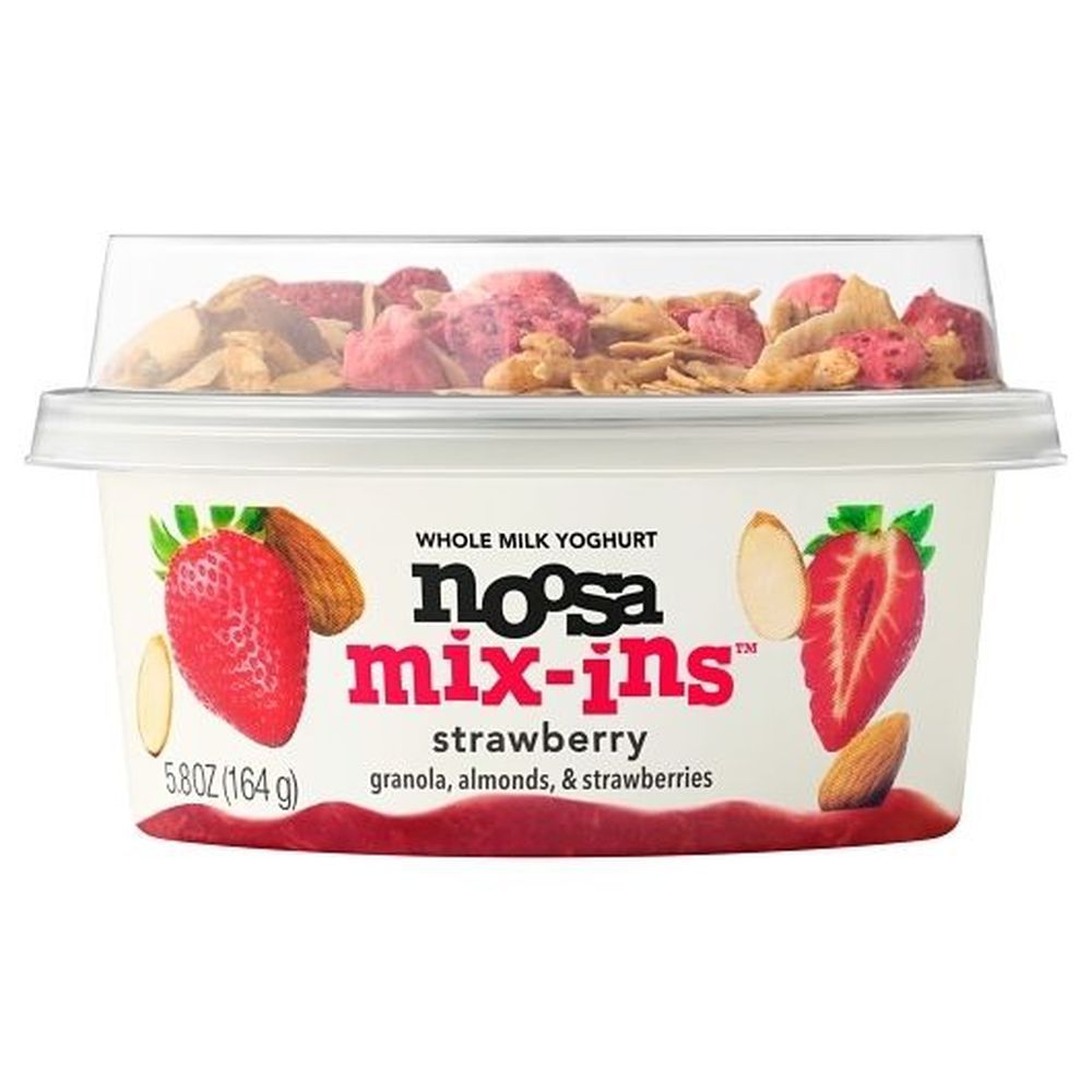 Noosa Mix-ins Strawberry Whole Milk Yoghurt, 5.8 Ounce -- 8 Per Case
