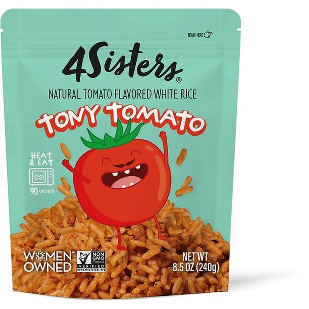4sisters Tony Tomato Flavored White Rice, 8.5 Ounce -- 6 Per Case
