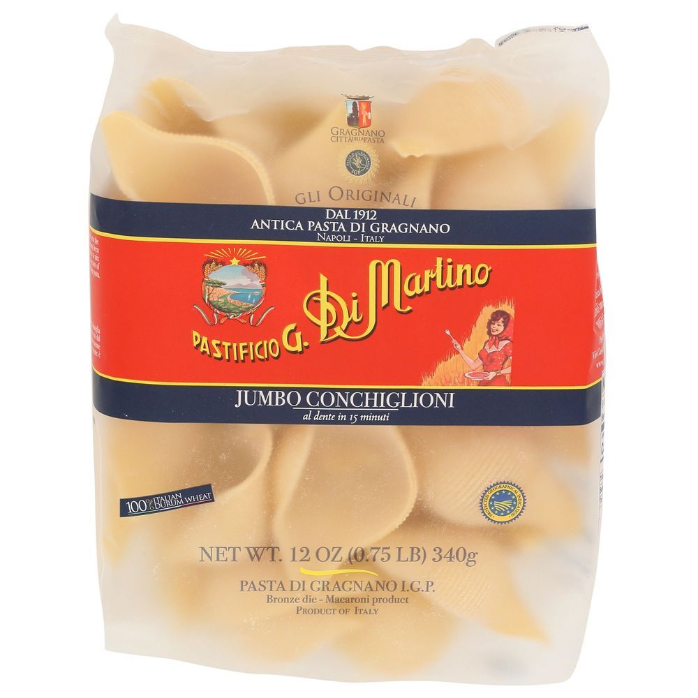 Pastificio G. Di Martino Jumbo Conchiglioni Pasta, 12 Ounce -- 6 Per Case