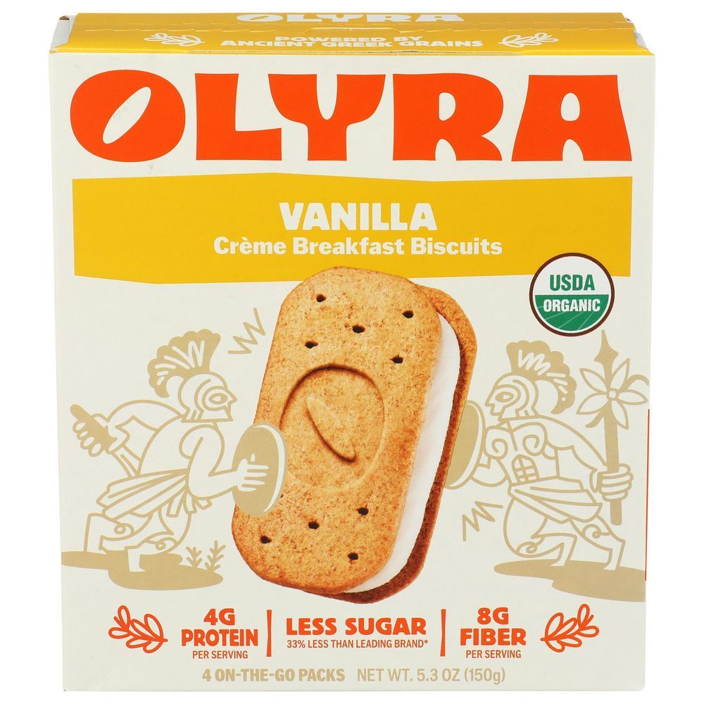 Olyra Organic Vanilla Creme Breakfast Biscuit, 5.3 Ounce -- 6 Per Case