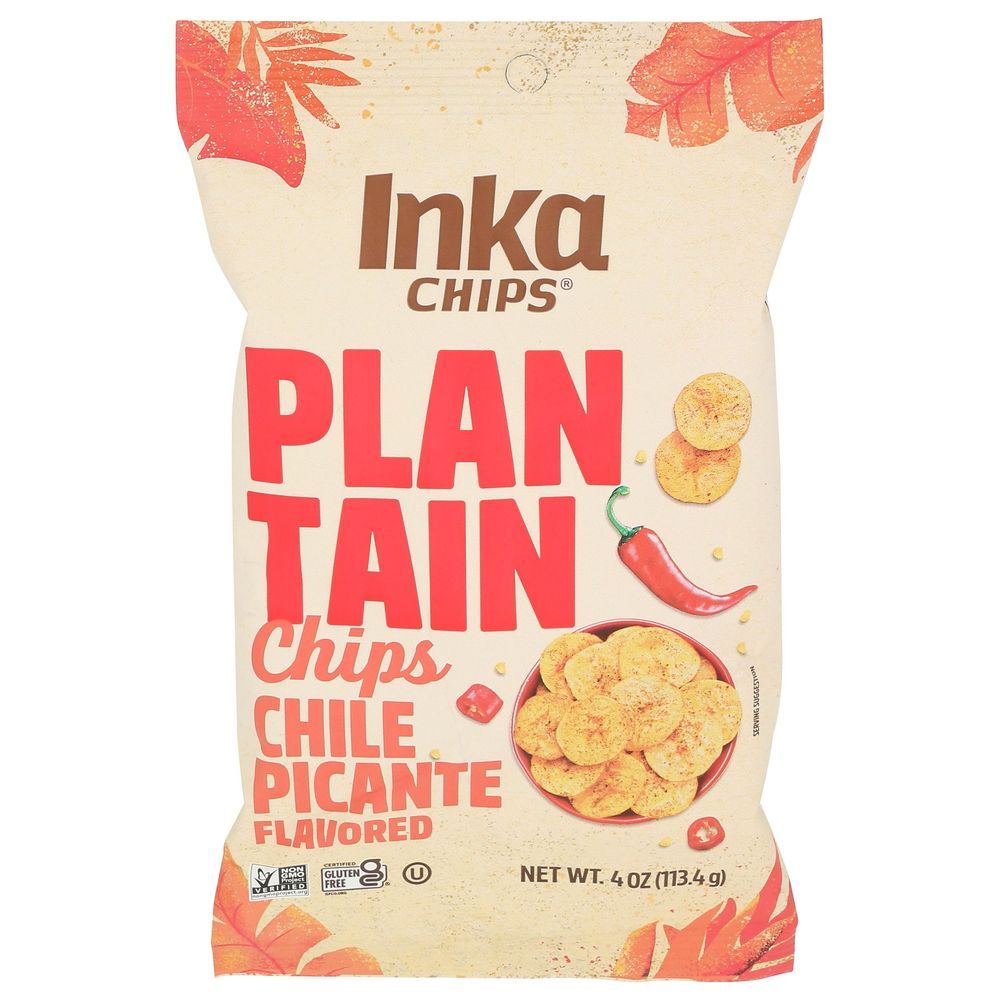 Inka Corn Chile Picante Plantain Chips, 4 Ounce -- 12 Per Case