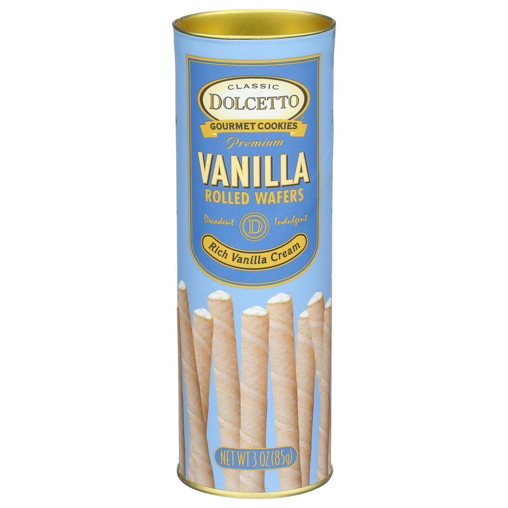 Dolcetto Vanilla Wafer Rolls, 3 Ounce -- 12 Per Case