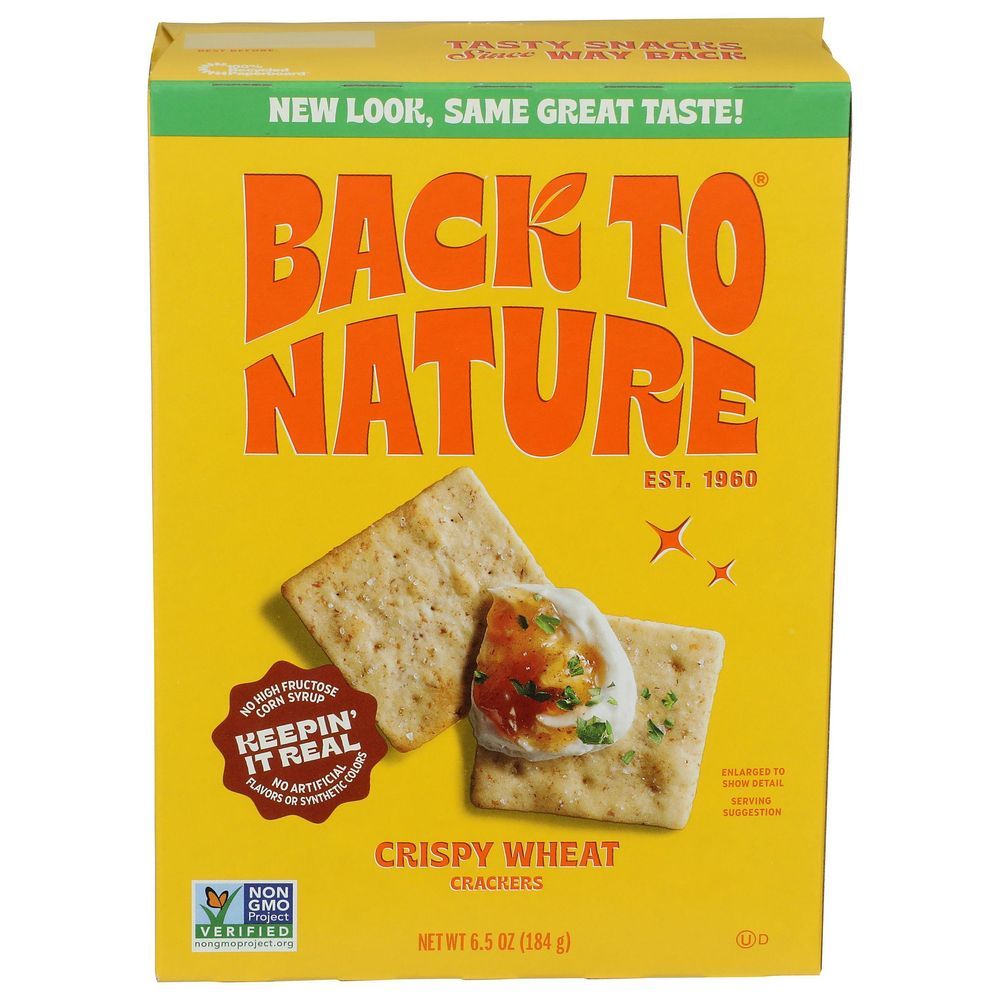 Back To Nature Crispy Wheat Crackers, 6.5 Ounce -- 6 Per Case