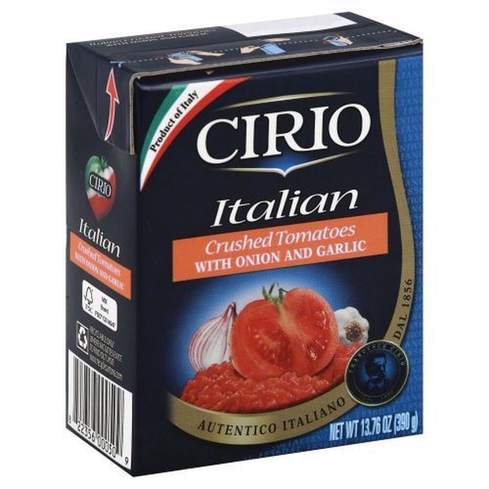 Cirio Italian Crushed Tomatoes With Onion And Garlic, 13.76 Ounce -- 8 Per Case