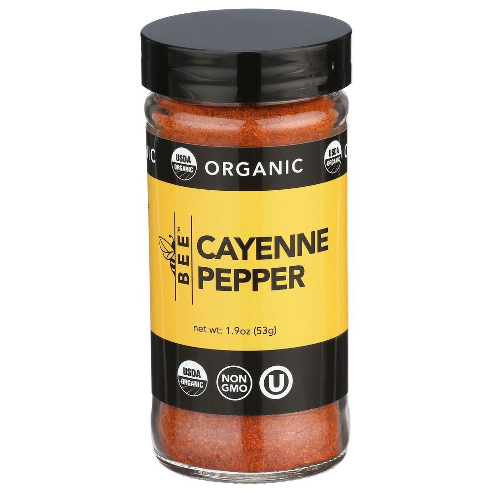 Bee Spices Organic Cayenne Pepper, 1.9 Ounce -- 6 Per Case