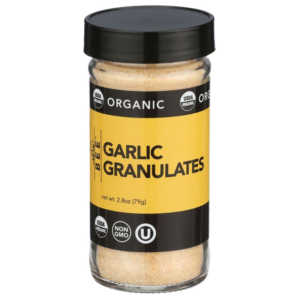 Bee Spices Organic Garlic Granules, 2.8 Ounce -- 6 Per Case