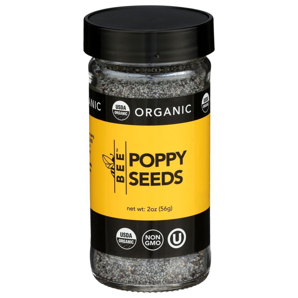Bee Spices Organic Poppy Seeds, 2 Ounce -- 6 Per Case