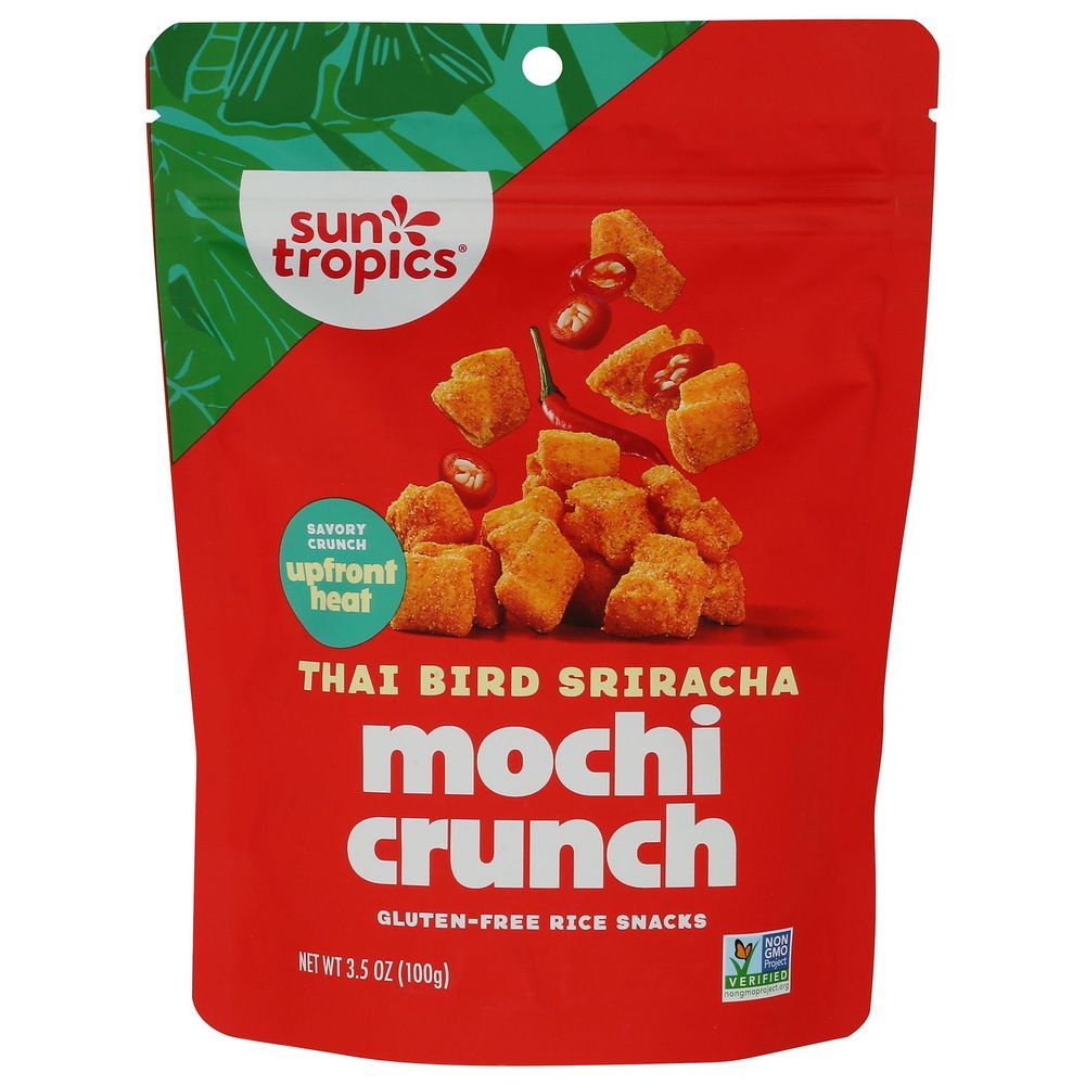 Sun Tropics Thai Bird Sriracha Mochi Crunch Rice Snack Bites, 3.5 Ounce -- 6 Per Case