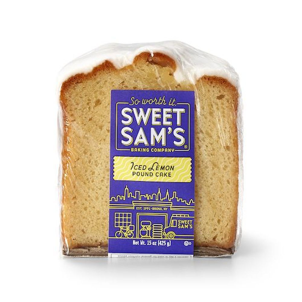 Sweet Sam's Iced Lemon Pound Cake -- 4 Per Case